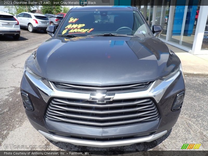 Iron Gray Metallic / Jet Black 2021 Chevrolet Blazer LT AWD