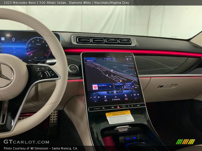 Diamond White / Macchiato/Magma Grey 2023 Mercedes-Benz S 500 4Matic Sedan