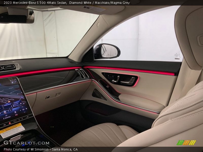 Diamond White / Macchiato/Magma Grey 2023 Mercedes-Benz S 500 4Matic Sedan