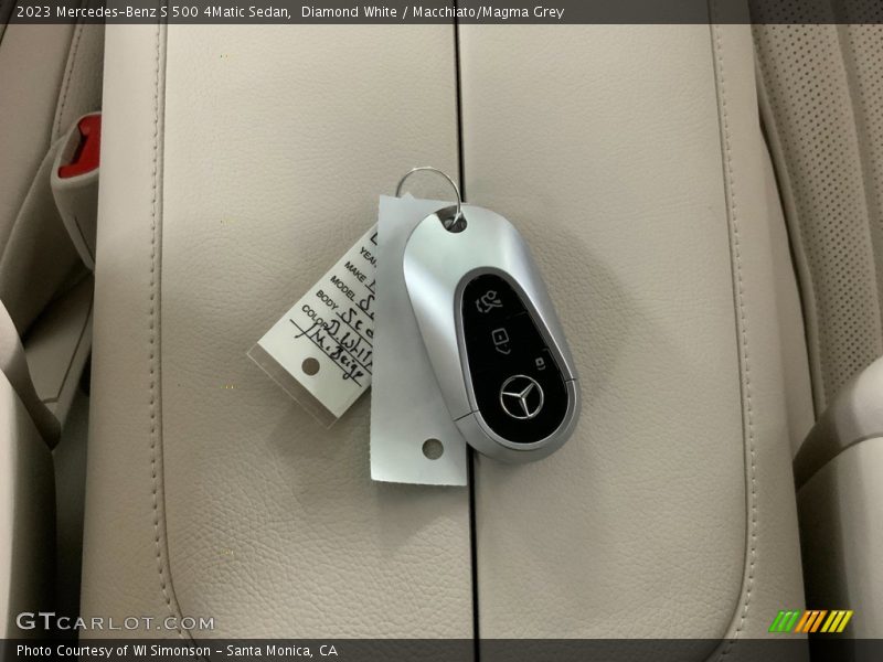 Diamond White / Macchiato/Magma Grey 2023 Mercedes-Benz S 500 4Matic Sedan