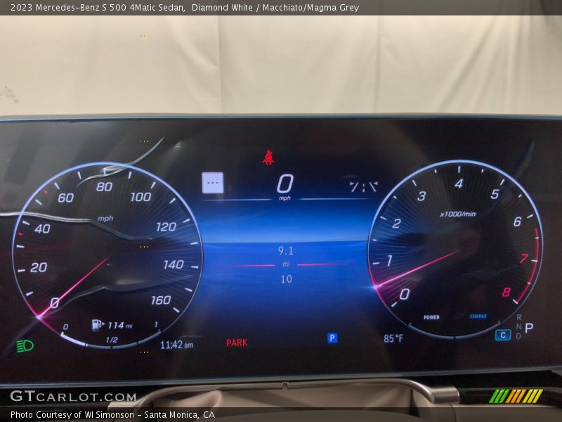 Diamond White / Macchiato/Magma Grey 2023 Mercedes-Benz S 500 4Matic Sedan
