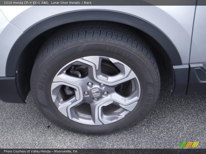 Lunar Silver Metallic / Black 2019 Honda CR-V EX-L AWD