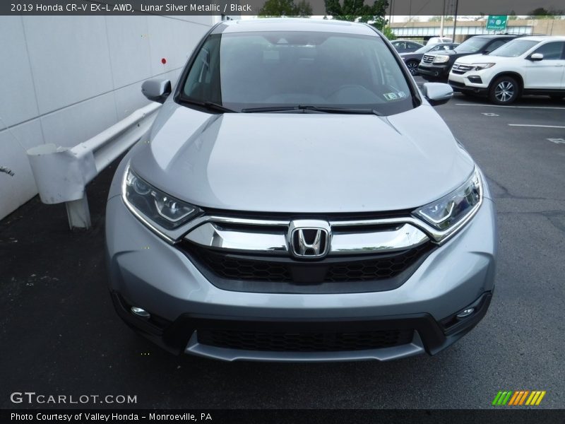 Lunar Silver Metallic / Black 2019 Honda CR-V EX-L AWD