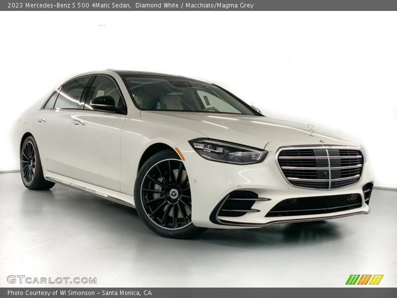 Diamond White / Macchiato/Magma Grey 2023 Mercedes-Benz S 500 4Matic Sedan