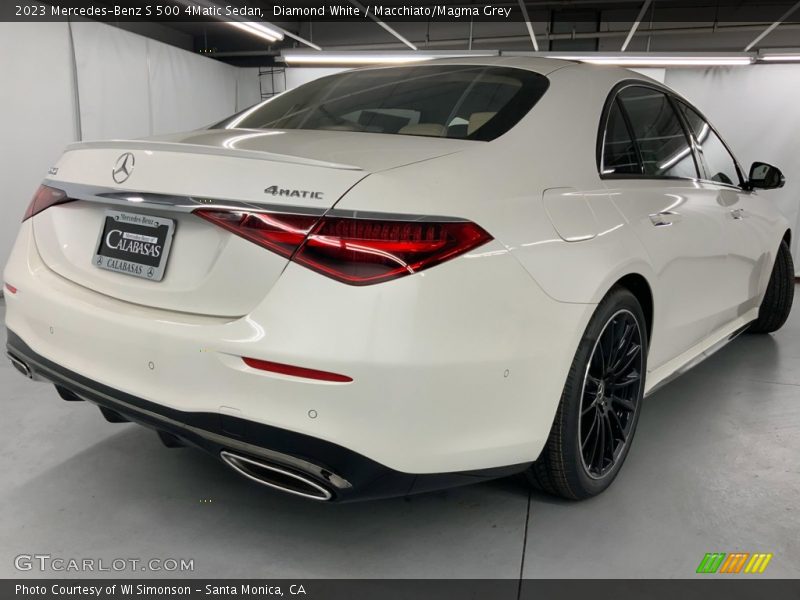 Diamond White / Macchiato/Magma Grey 2023 Mercedes-Benz S 500 4Matic Sedan