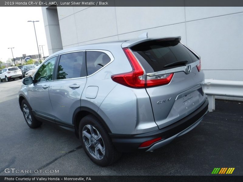 Lunar Silver Metallic / Black 2019 Honda CR-V EX-L AWD