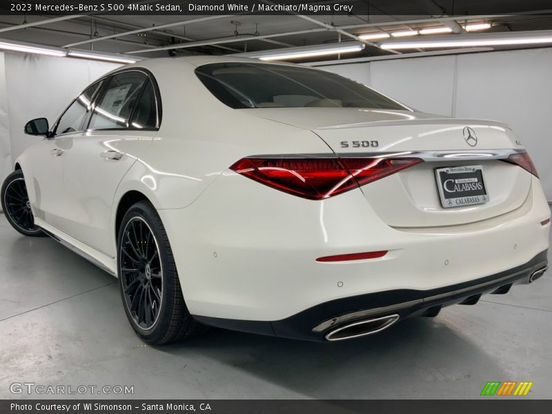 Diamond White / Macchiato/Magma Grey 2023 Mercedes-Benz S 500 4Matic Sedan