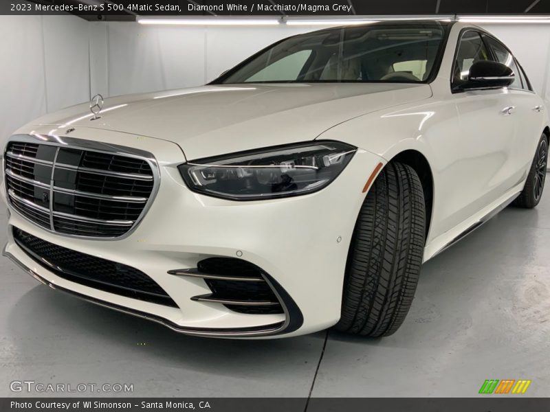 Diamond White / Macchiato/Magma Grey 2023 Mercedes-Benz S 500 4Matic Sedan