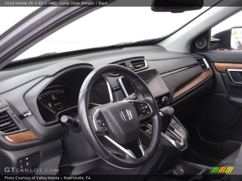 Lunar Silver Metallic / Black 2019 Honda CR-V EX-L AWD