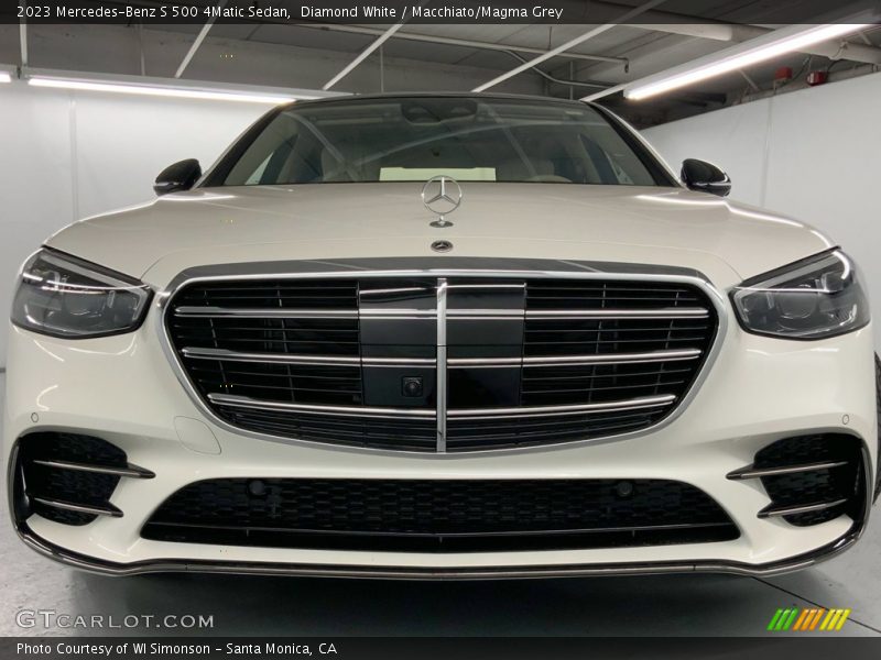 Diamond White / Macchiato/Magma Grey 2023 Mercedes-Benz S 500 4Matic Sedan