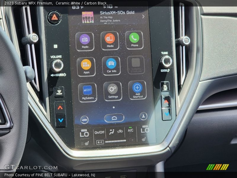 Controls of 2023 WRX Premium