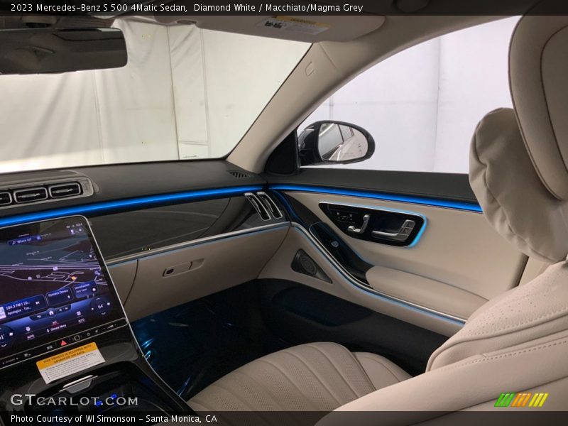 Diamond White / Macchiato/Magma Grey 2023 Mercedes-Benz S 500 4Matic Sedan