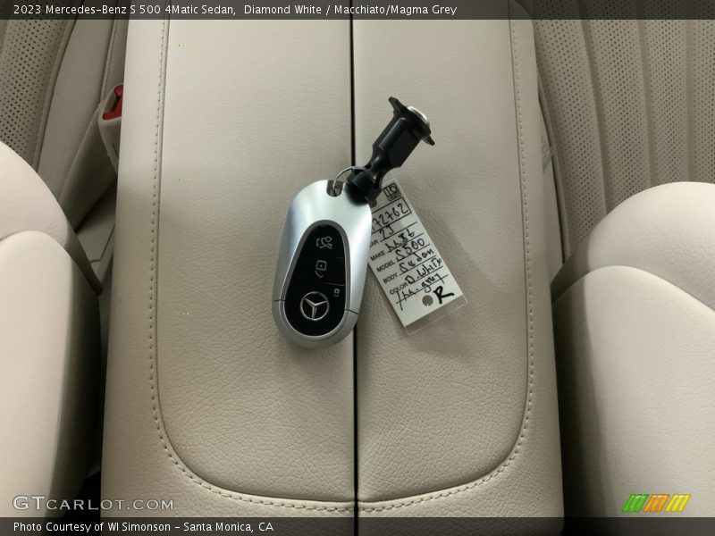 Diamond White / Macchiato/Magma Grey 2023 Mercedes-Benz S 500 4Matic Sedan