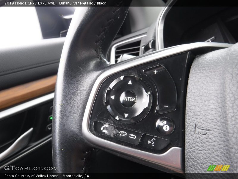 Lunar Silver Metallic / Black 2019 Honda CR-V EX-L AWD