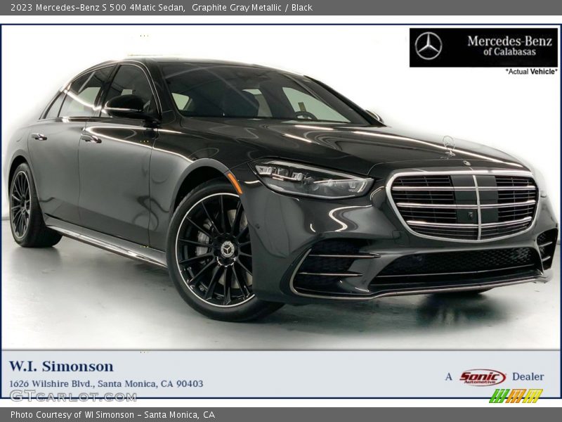 Graphite Gray Metallic / Black 2023 Mercedes-Benz S 500 4Matic Sedan
