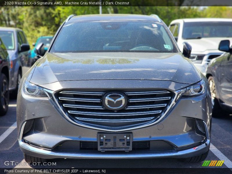 Machine Gray Metallic / Dark Chestnut 2020 Mazda CX-9 Signature AWD