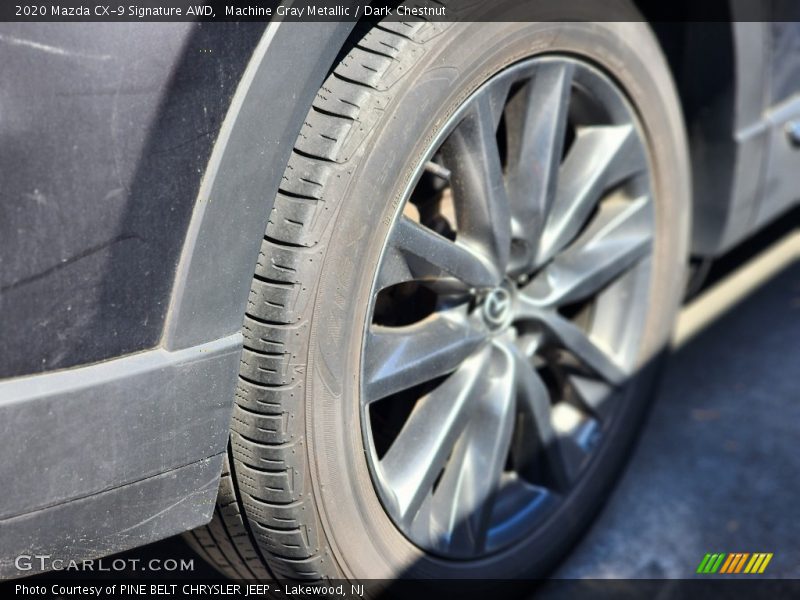Machine Gray Metallic / Dark Chestnut 2020 Mazda CX-9 Signature AWD