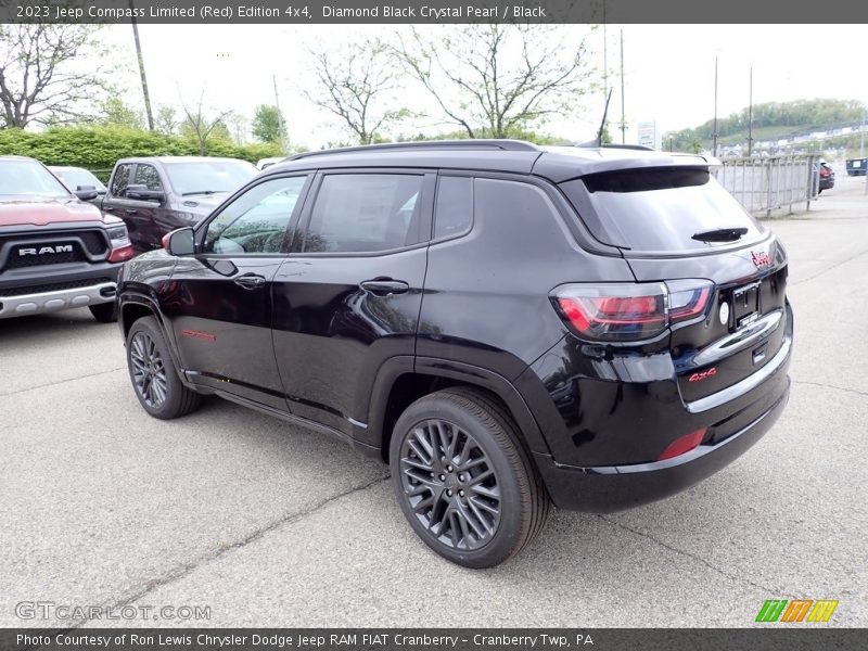 Diamond Black Crystal Pearl / Black 2023 Jeep Compass Limited (Red) Edition 4x4