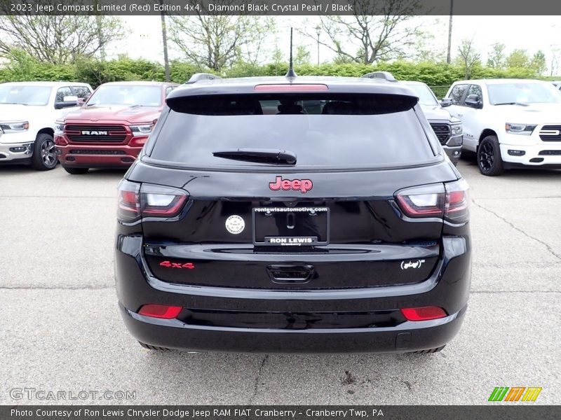 Diamond Black Crystal Pearl / Black 2023 Jeep Compass Limited (Red) Edition 4x4