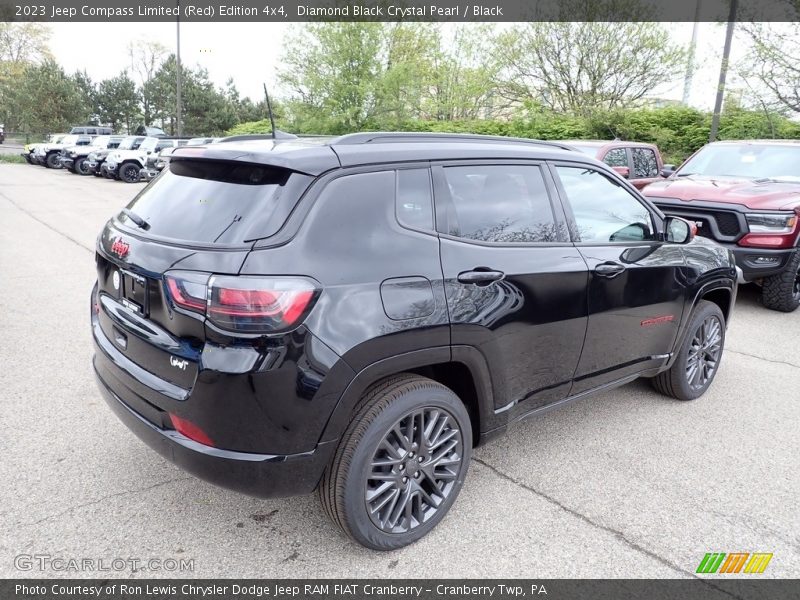 Diamond Black Crystal Pearl / Black 2023 Jeep Compass Limited (Red) Edition 4x4