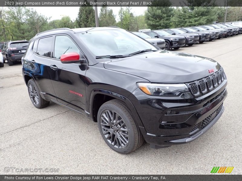 Front 3/4 View of 2023 Compass Limited (Red) Edition 4x4