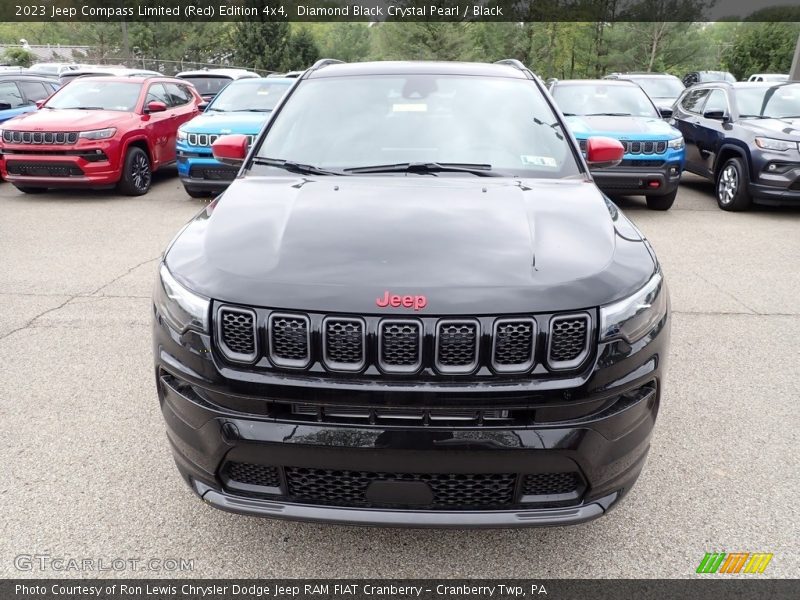 Diamond Black Crystal Pearl / Black 2023 Jeep Compass Limited (Red) Edition 4x4