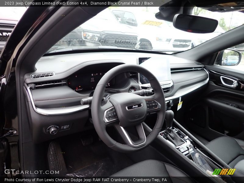 Dashboard of 2023 Compass Limited (Red) Edition 4x4