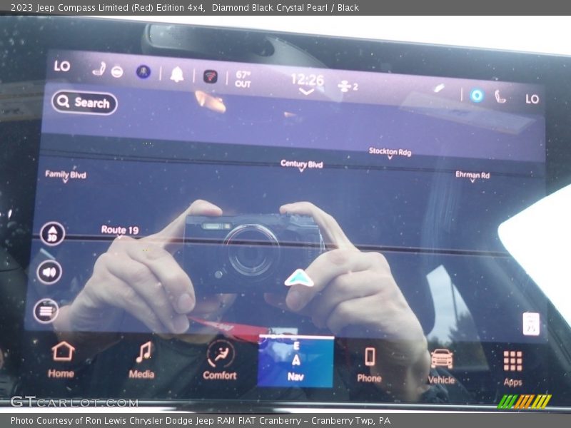 Diamond Black Crystal Pearl / Black 2023 Jeep Compass Limited (Red) Edition 4x4