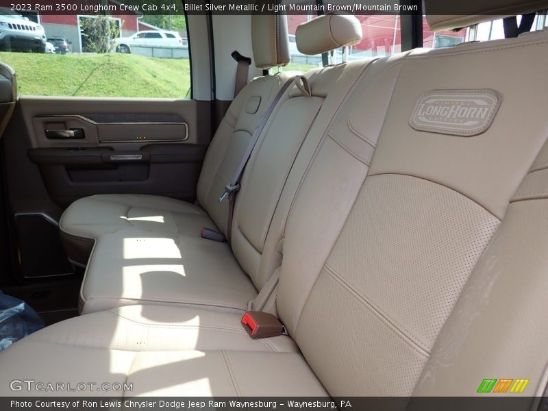Billet Silver Metallic / Light Mountain Brown/Mountain Brown 2023 Ram 3500 Longhorn Crew Cab 4x4