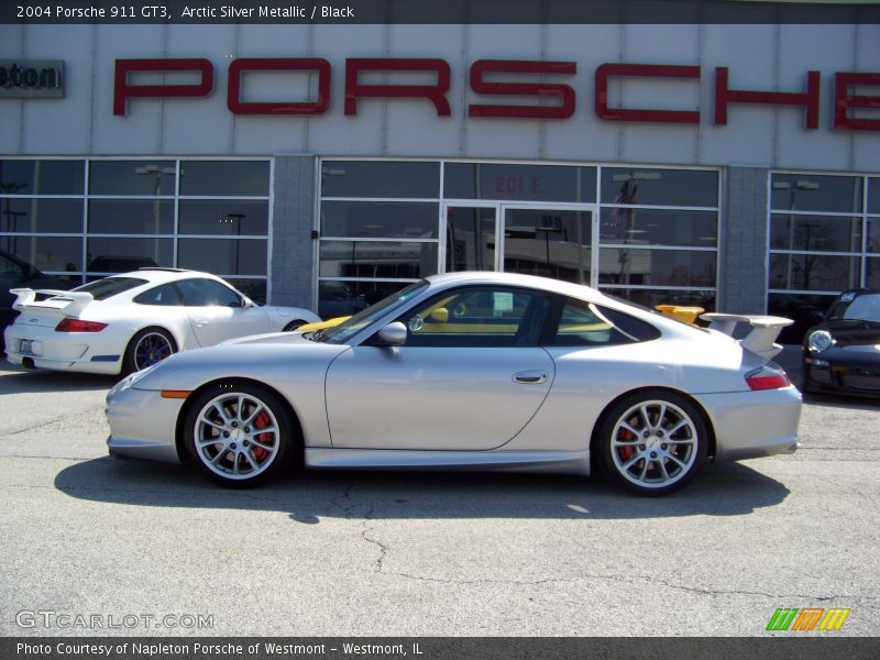 Arctic Silver Metallic / Black 2004 Porsche 911 GT3