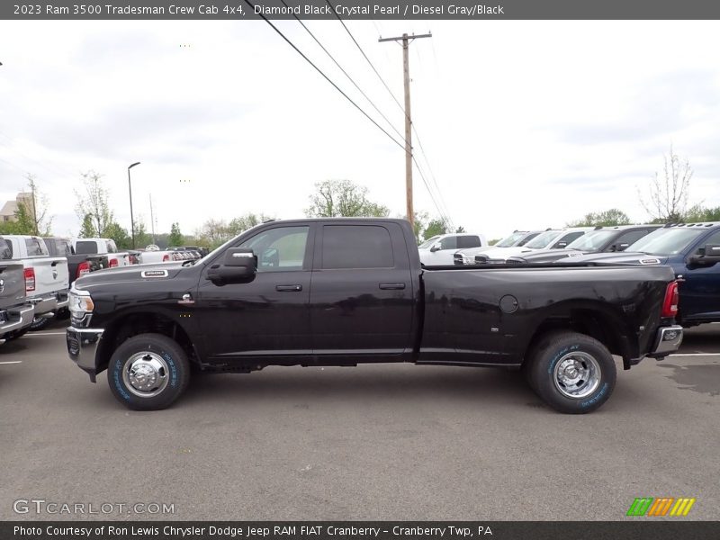Diamond Black Crystal Pearl / Diesel Gray/Black 2023 Ram 3500 Tradesman Crew Cab 4x4