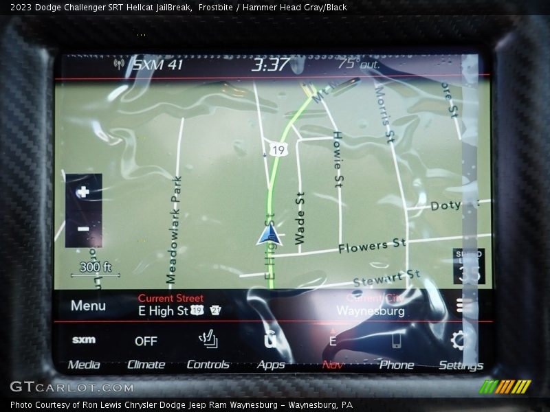 Navigation of 2023 Challenger SRT Hellcat JailBreak