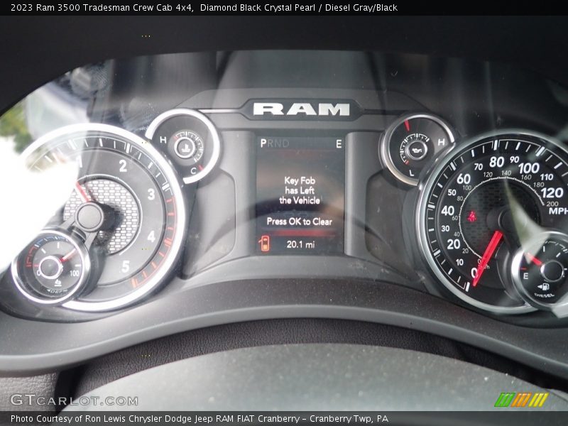 Diamond Black Crystal Pearl / Diesel Gray/Black 2023 Ram 3500 Tradesman Crew Cab 4x4
