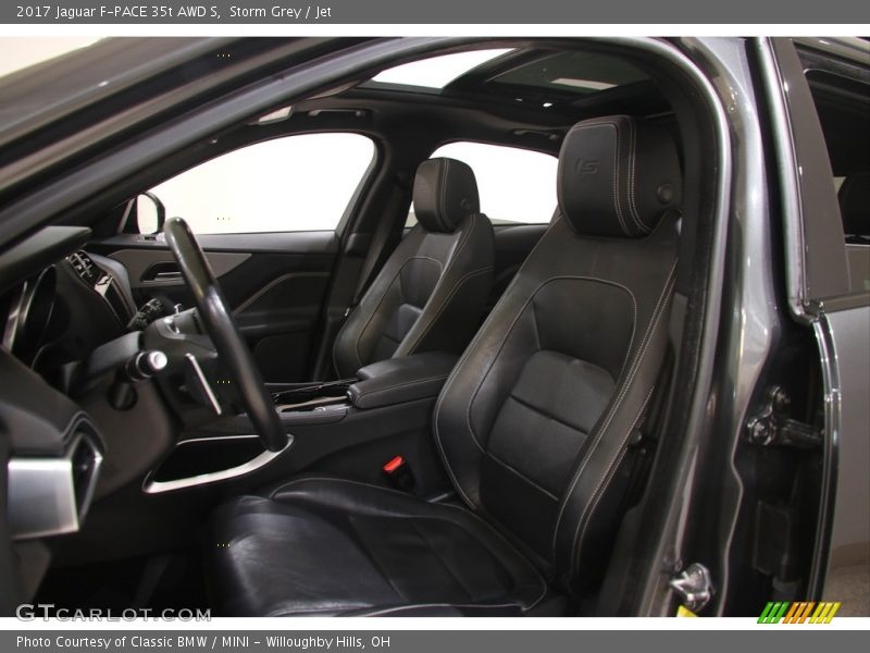 Storm Grey / Jet 2017 Jaguar F-PACE 35t AWD S