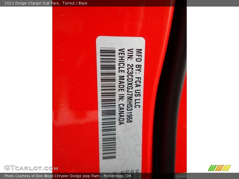 Torred / Black 2021 Dodge Charger Scat Pack