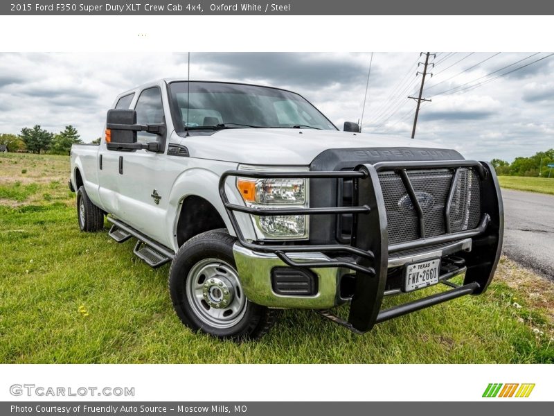Oxford White / Steel 2015 Ford F350 Super Duty XLT Crew Cab 4x4