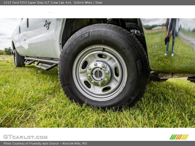 Oxford White / Steel 2015 Ford F350 Super Duty XLT Crew Cab 4x4