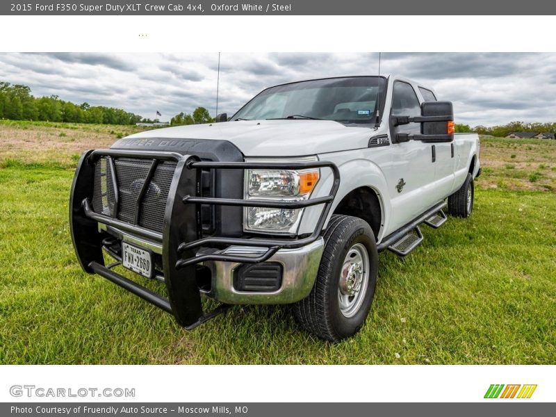 Oxford White / Steel 2015 Ford F350 Super Duty XLT Crew Cab 4x4