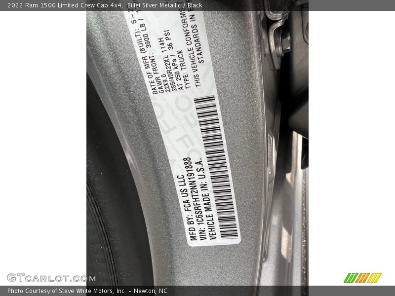 Billet Silver Metallic / Black 2022 Ram 1500 Limited Crew Cab 4x4