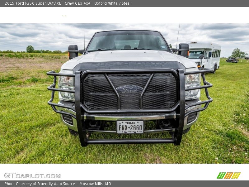 Oxford White / Steel 2015 Ford F350 Super Duty XLT Crew Cab 4x4