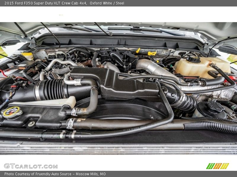 Oxford White / Steel 2015 Ford F350 Super Duty XLT Crew Cab 4x4