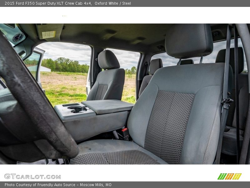 Oxford White / Steel 2015 Ford F350 Super Duty XLT Crew Cab 4x4