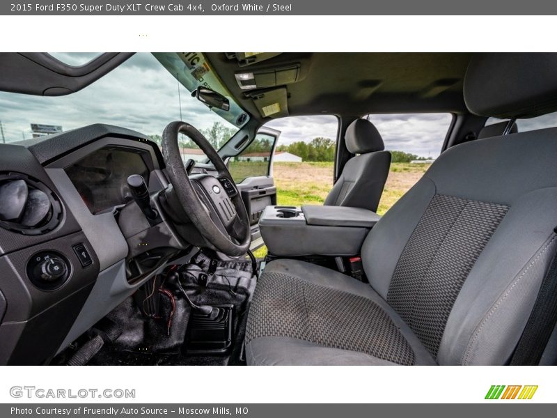 Oxford White / Steel 2015 Ford F350 Super Duty XLT Crew Cab 4x4
