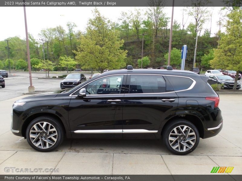 Twilight Black / Beige 2023 Hyundai Santa Fe Calligraphy AWD