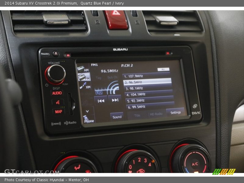 Controls of 2014 XV Crosstrek 2.0i Premium