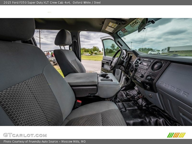 Oxford White / Steel 2015 Ford F350 Super Duty XLT Crew Cab 4x4