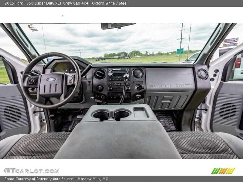 Oxford White / Steel 2015 Ford F350 Super Duty XLT Crew Cab 4x4