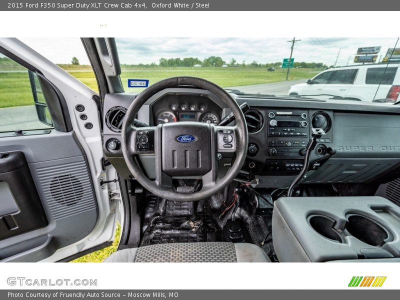 Oxford White / Steel 2015 Ford F350 Super Duty XLT Crew Cab 4x4