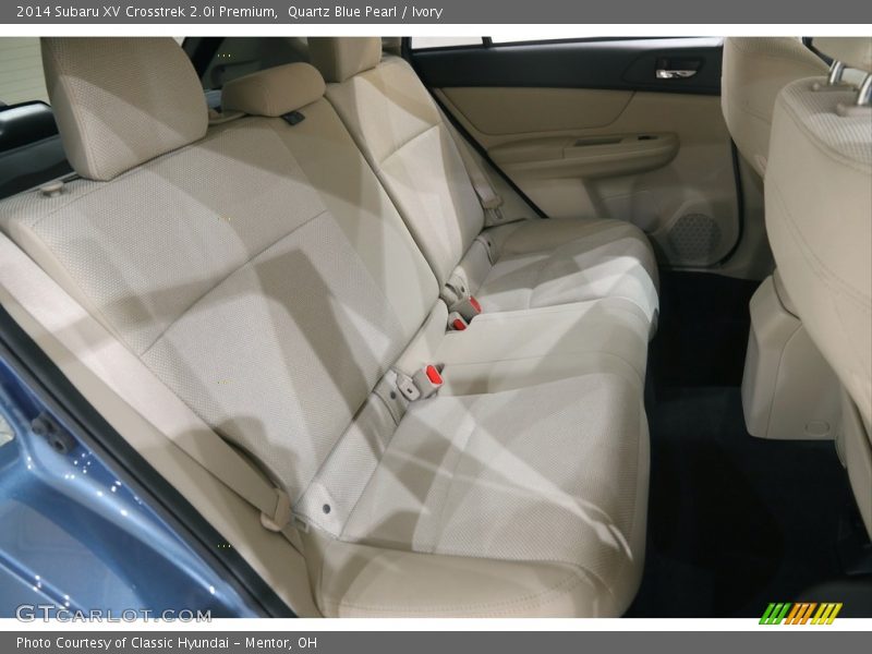 Rear Seat of 2014 XV Crosstrek 2.0i Premium