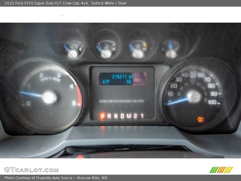 Oxford White / Steel 2015 Ford F350 Super Duty XLT Crew Cab 4x4